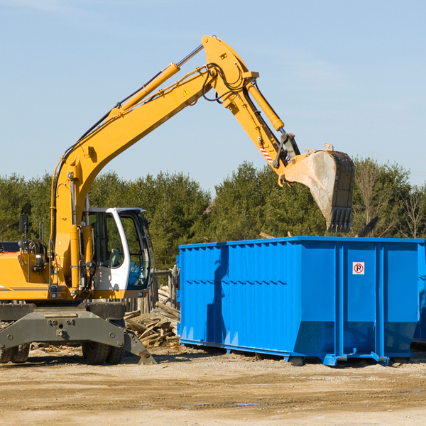 what are the rental fees for a residential dumpster in Grainger County